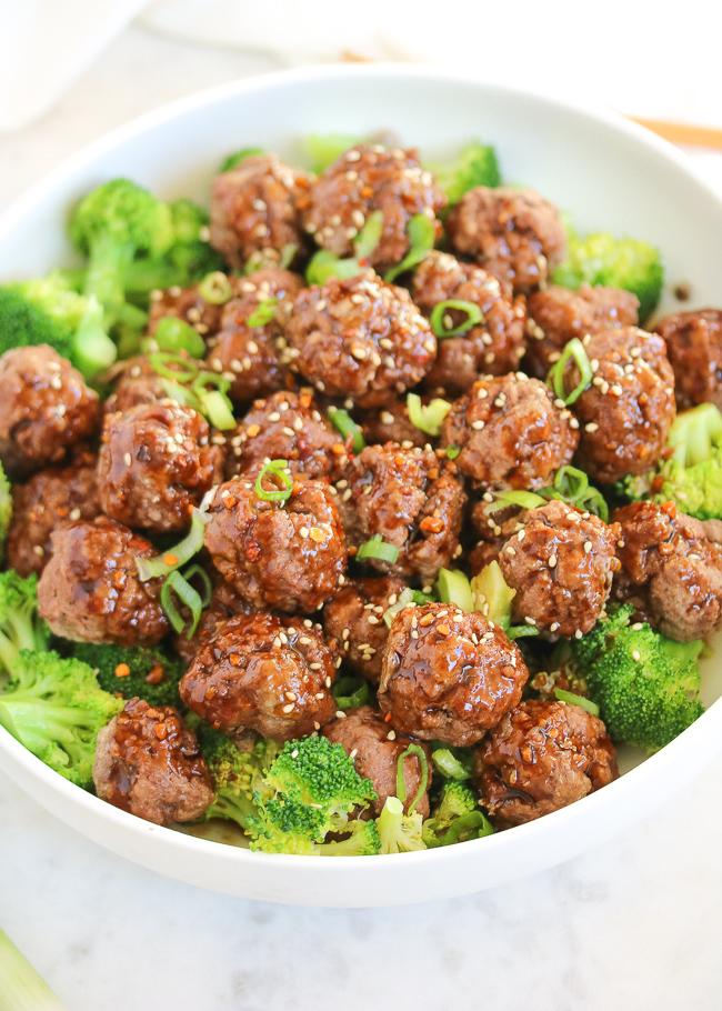 Asian Beef Meatballs & Broccoli | Paleo, Whole30, Keto – Just Jessie B