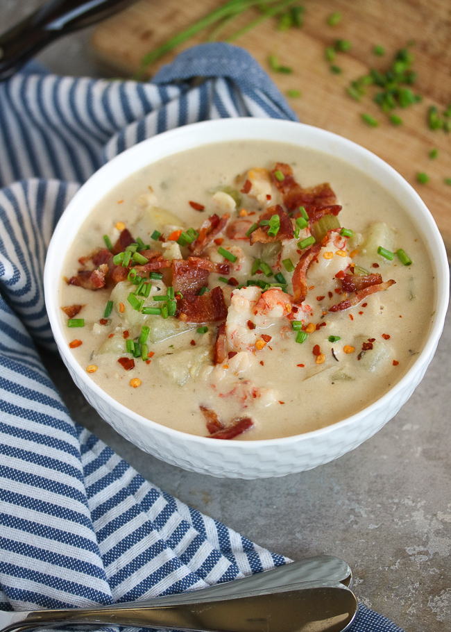 Dairy-Free Corn Chowder with Clams and Chorizo Recipe