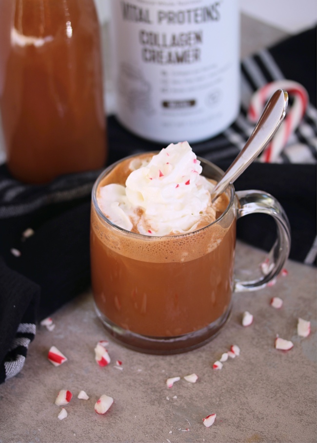 Simple Homemade Peppermint Mocha Creamer - Meal Planning Magic