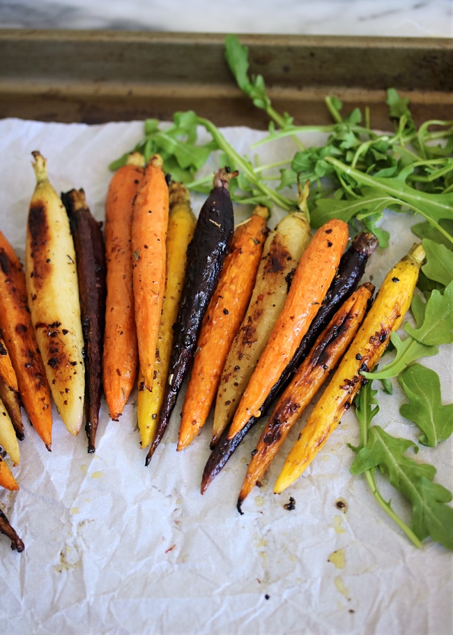 Balsamic Roasted Rainbow Carrots Paleo, Whole30 Just Jessie B
