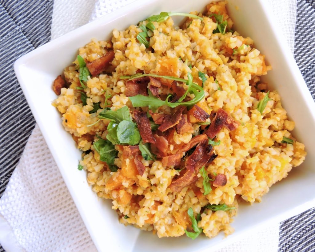 Butternut Squash Cauliflower "Risotto" Just Jessie B