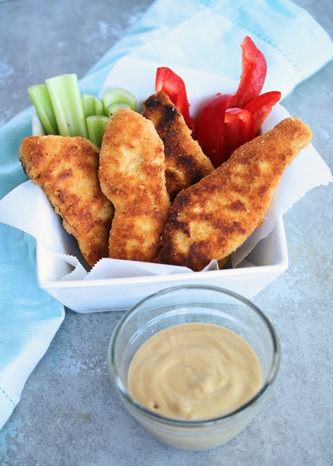 Whole30 Chicken Tenders With Tangy Tahini Dipping Sauce | PALEO ...