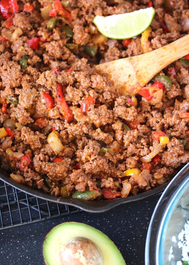 Beef Fajita Burrito Bowls PALEO, Whole30 Just Jessie B