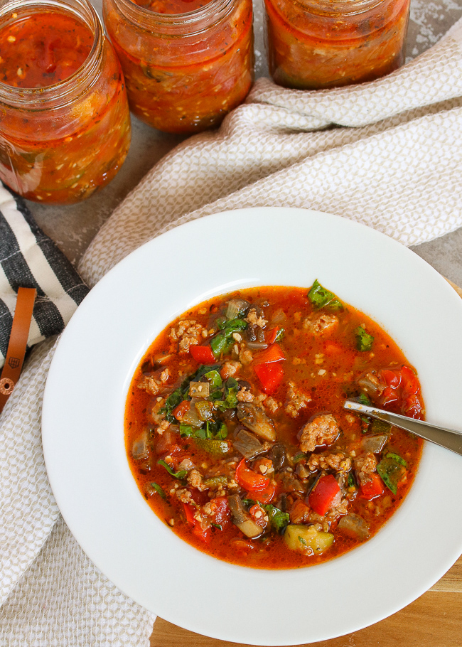 Sausage Minestrone Soup | PALEO, Keto, Whole30 – Just Jessie B