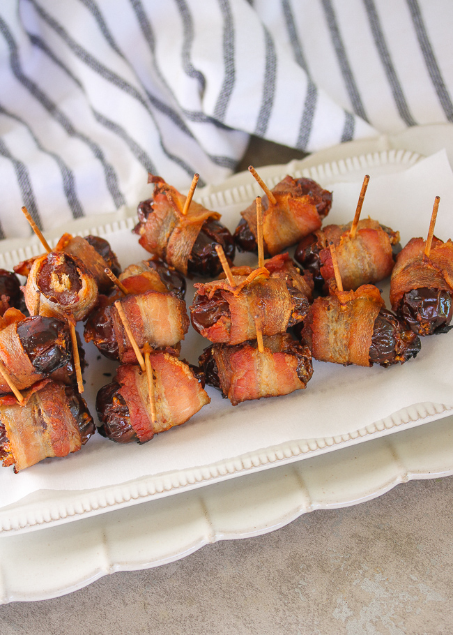Bacon Wrapped Stuffed Dates PALEO, Whole30 Just Jessie B