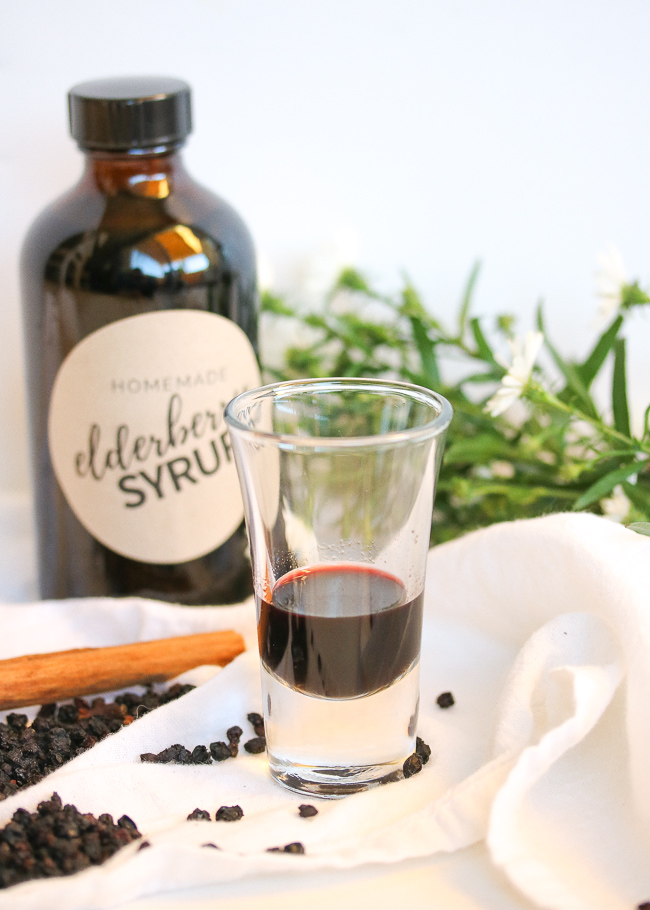 Homemade Elderberry Syrup | Natural Immune Boosting Cold & Flu Remedy ...