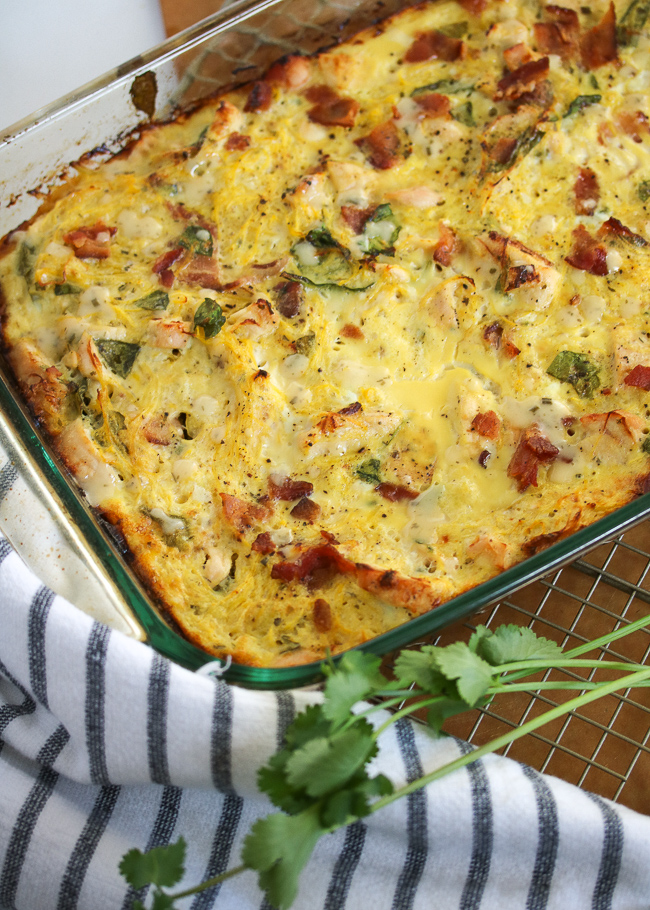 Chicken Bacon Ranch Spaghetti Squash Casserole | PALEO, Keto, Whole30 ...