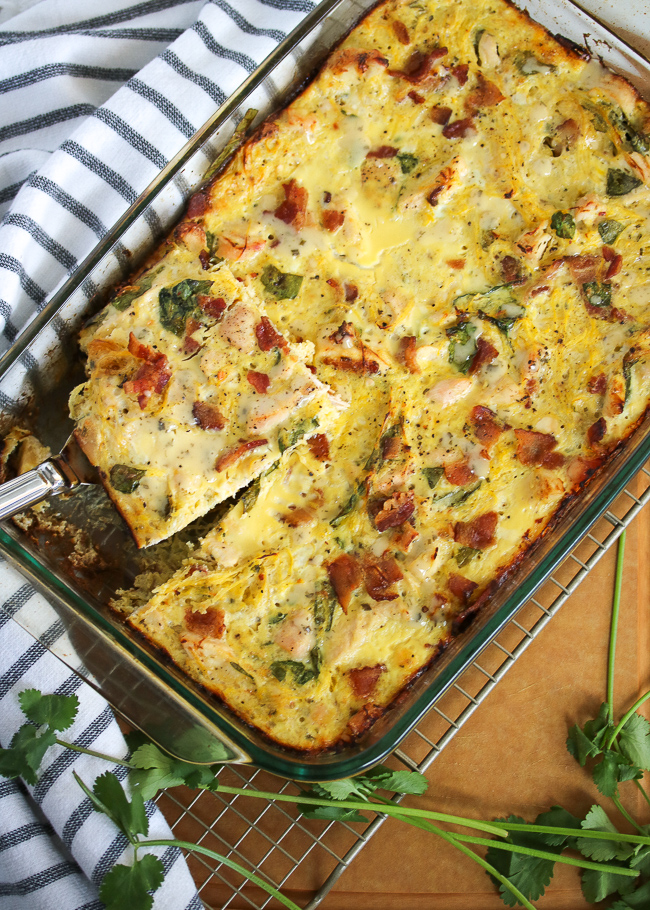 Chicken Bacon Ranch Spaghetti Squash Casserole | PALEO, Keto, Whole30 ...