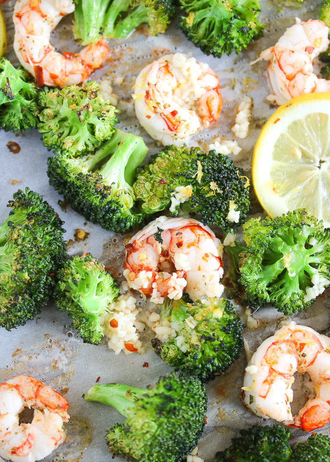 Lemon Garlic Shrimp & Broccoli Sheet Pan | Paleo, Whole30, Keto – Just ...