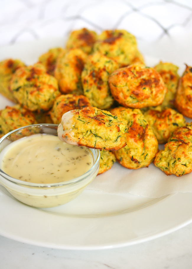 Baked Zucchini Tots Paleo, Low Carb, Whole30 Just Jessie B