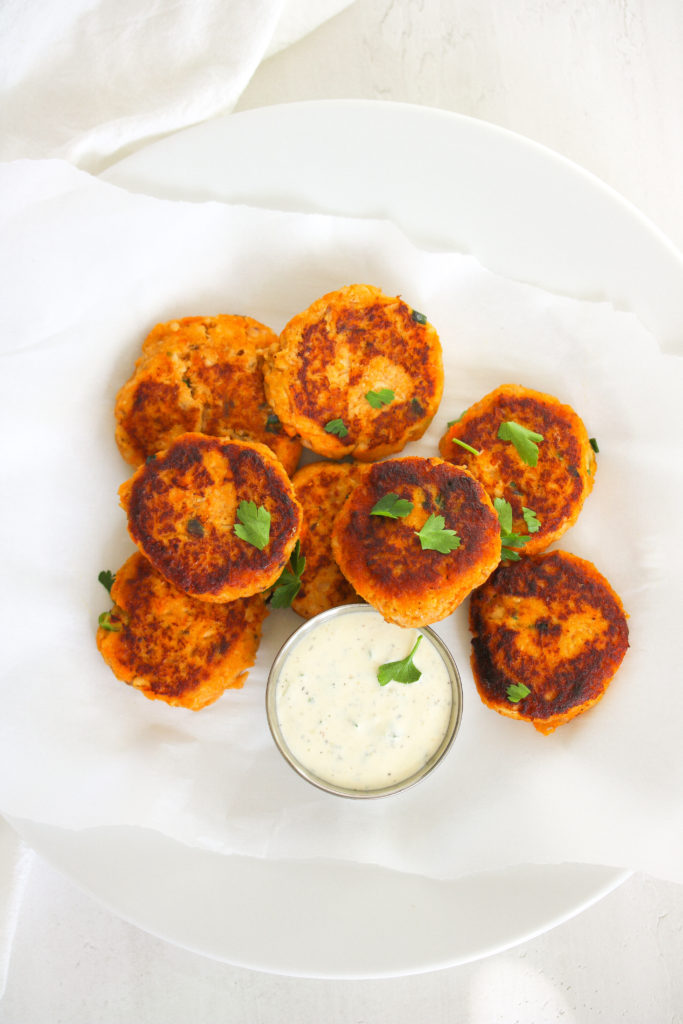 Salmon & Sweet Potato Cakes – Just Jessie B