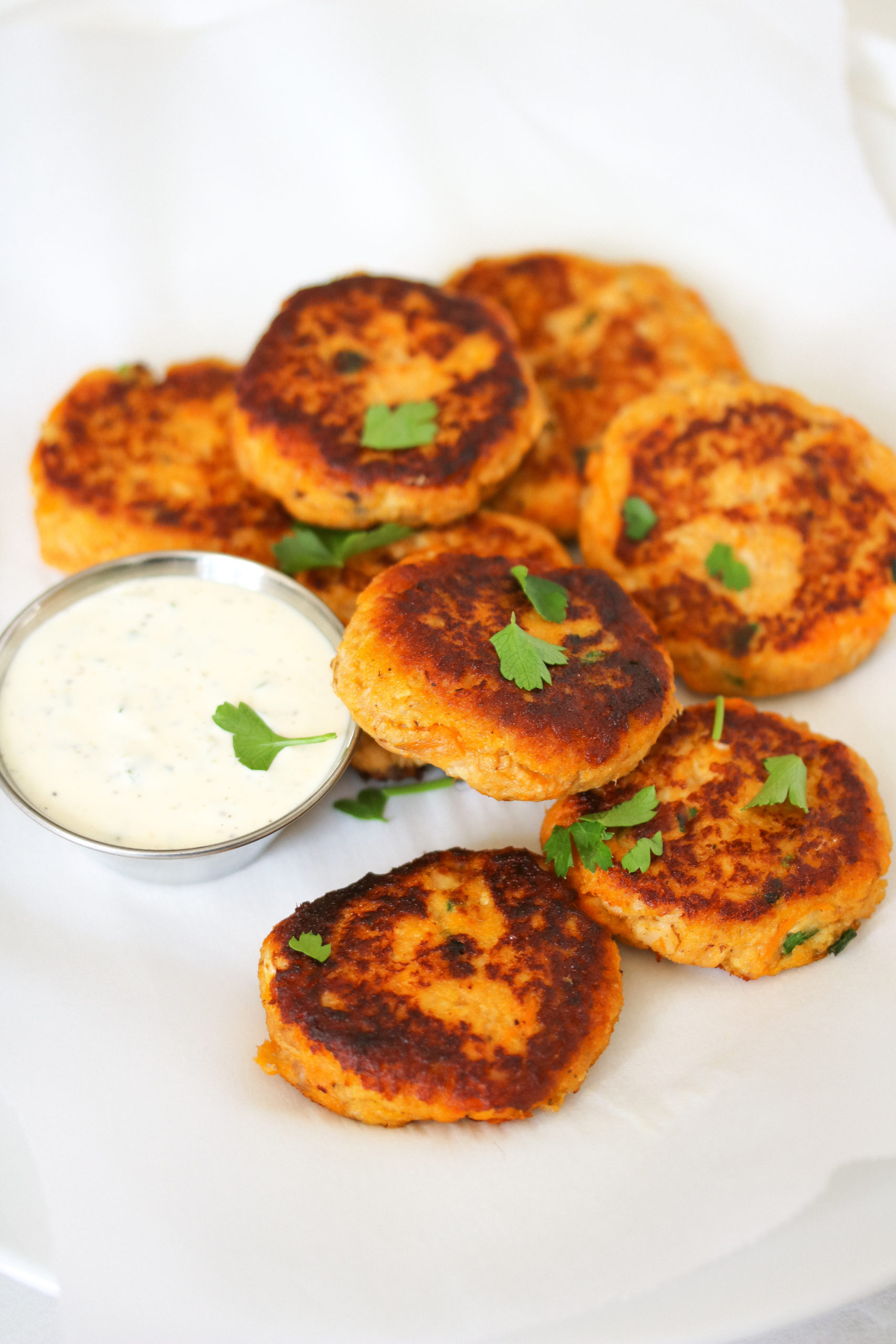 Salmon & Sweet Potato Cakes – Just Jessie B