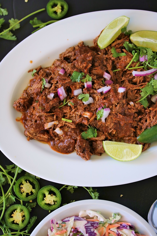 Slow Cooker Barbacoa & Creamy Jalapeño Slaw | PALEO, Whole30 – Just ...