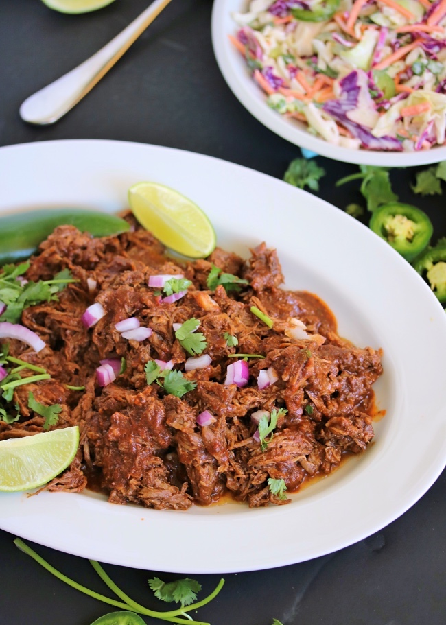 Slow Cooker Barbacoa & Creamy Jalapeño Slaw | PALEO, Whole30 – Just ...