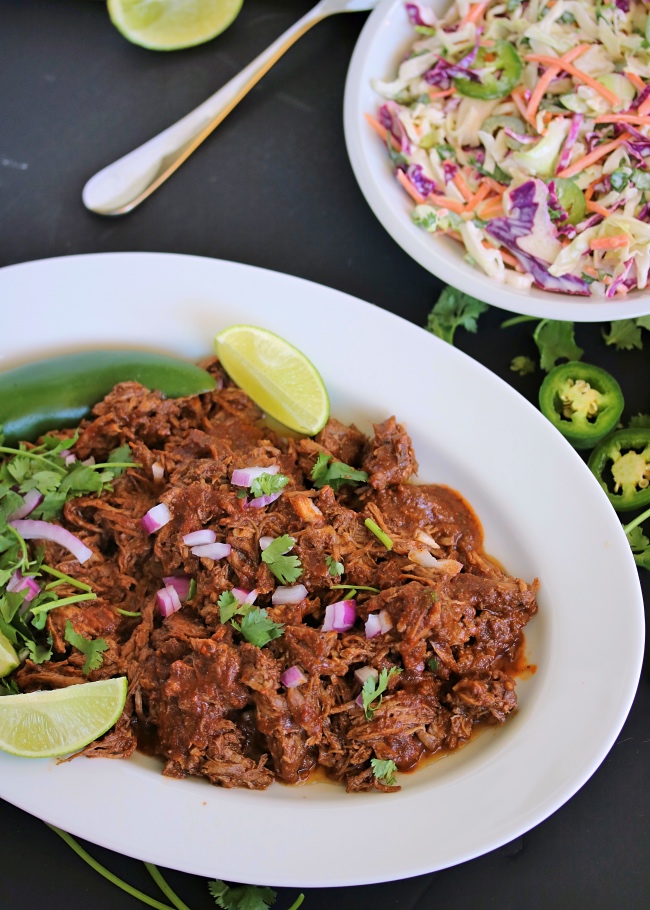 Slow Cooker Barbacoa & Creamy Jalapeño Slaw | PALEO, Whole30 – Just ...