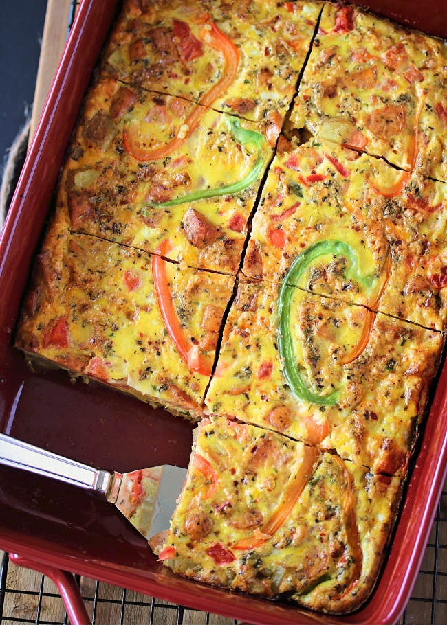 Italian Sausage & Peppers Breakfast Bake | PALEO, Whole30 – Just Jessie B