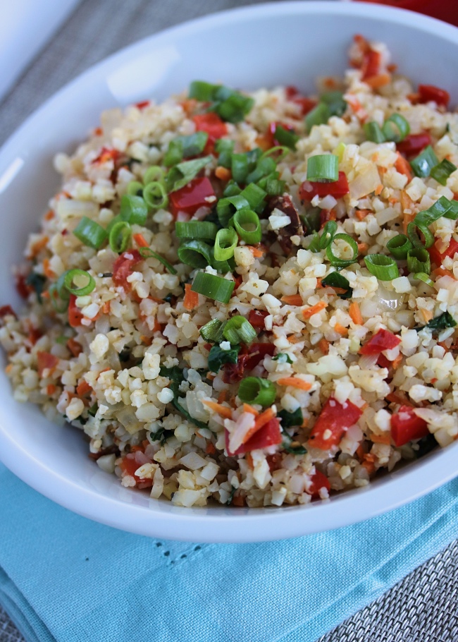 Savory Vegetable Cauliflower Rice | PALEO, Whole30 – Just Jessie B