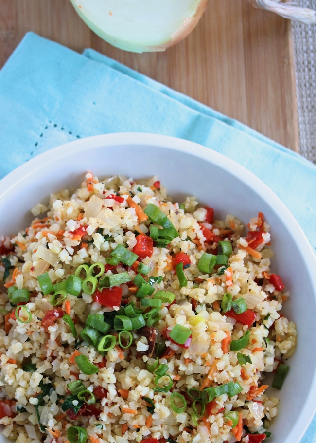 Savory Vegetable Cauliflower Rice | PALEO, Whole30 – Just Jessie B