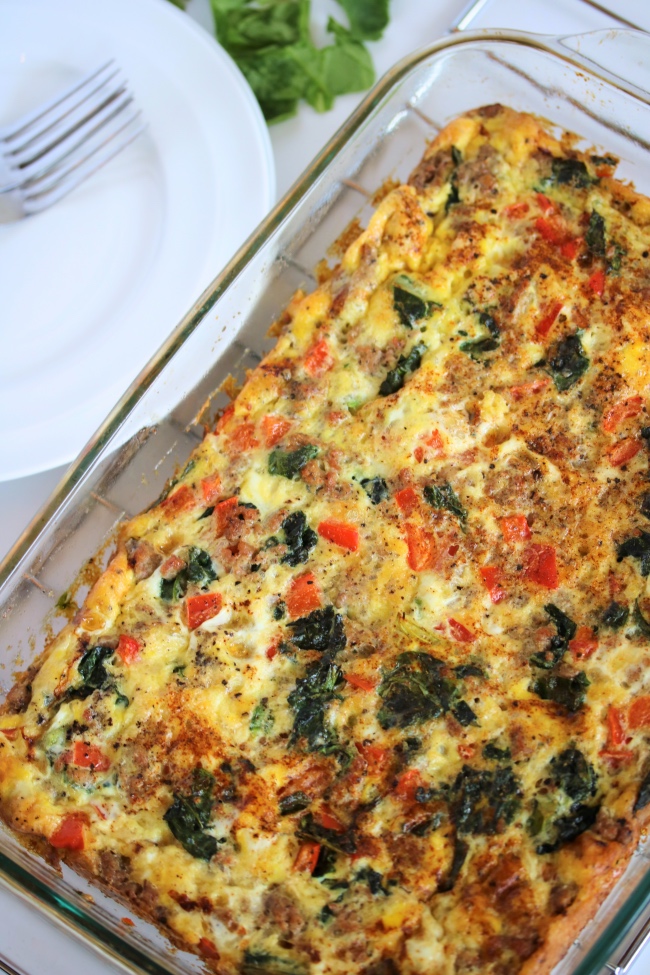 Sausage & Egg Breakfast Bake | PALEO, Whole30, Keto – Just Jessie B